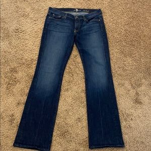 7 for All Mankind bootcut darkwash jeans